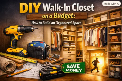 DIY Walk-In Closet on a Budget: How to Build an Organized Space