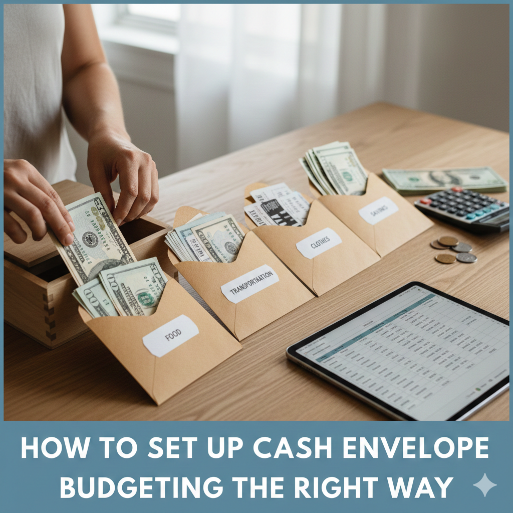 How to Set Up Cash Envelope Budgeting the Right Way