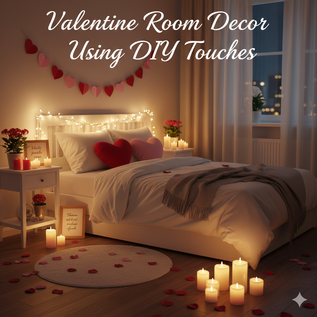 Valentine Room Decor Using DIY Touches