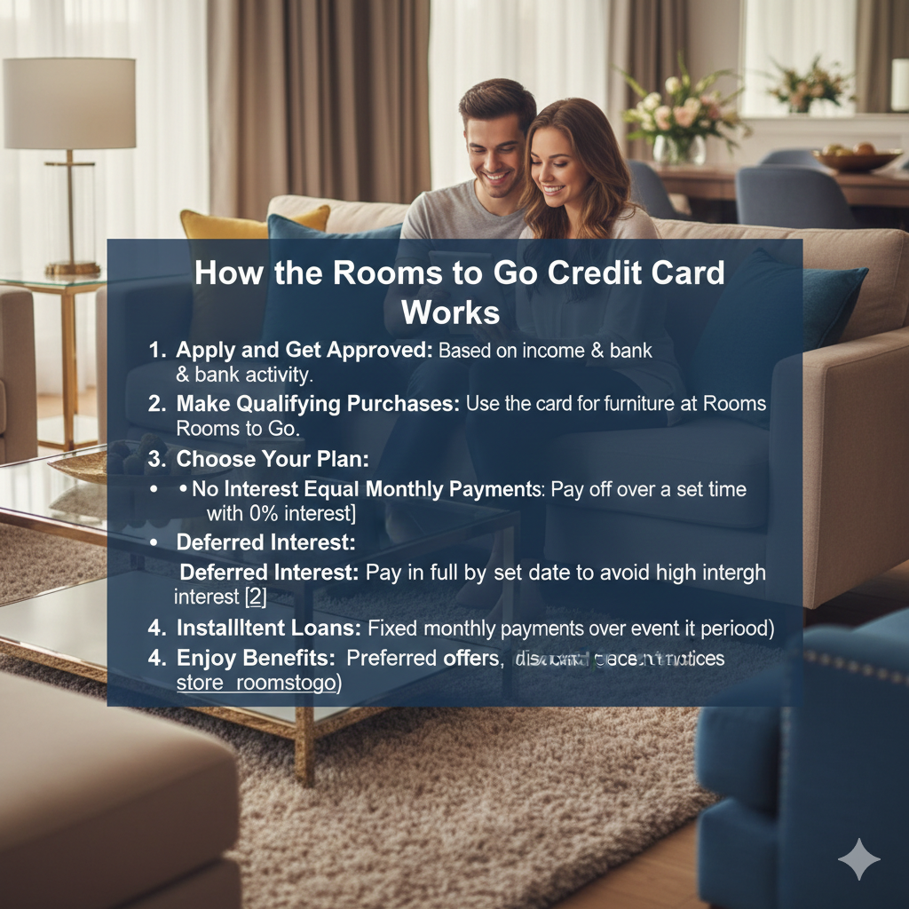 How the Room to Go Credit Card Works